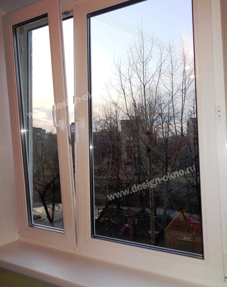 Белое пластиковое окно в Москве