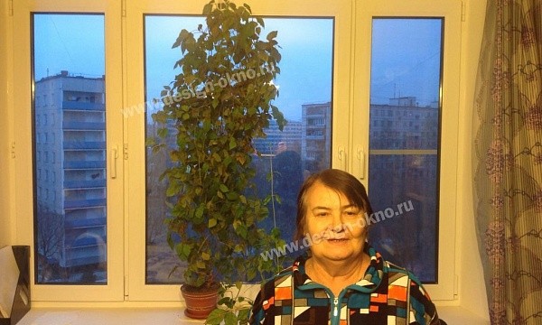 Установленные окна с цветным фасадом
