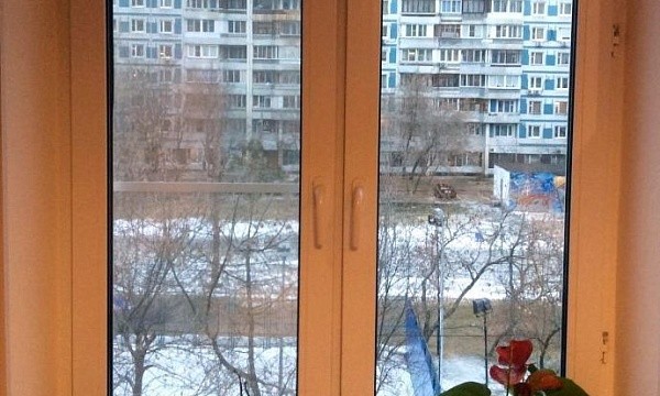 Двустворчатое окно в квартире на Беринговом проезде
